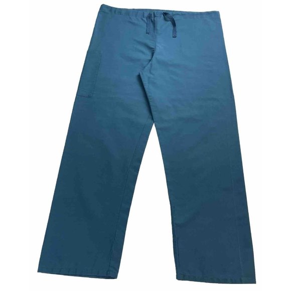 Uniform City Scrub Pants  Medical Uniform Teal Unisex Drawstrings 2 Pockets - Picture 1 of 4